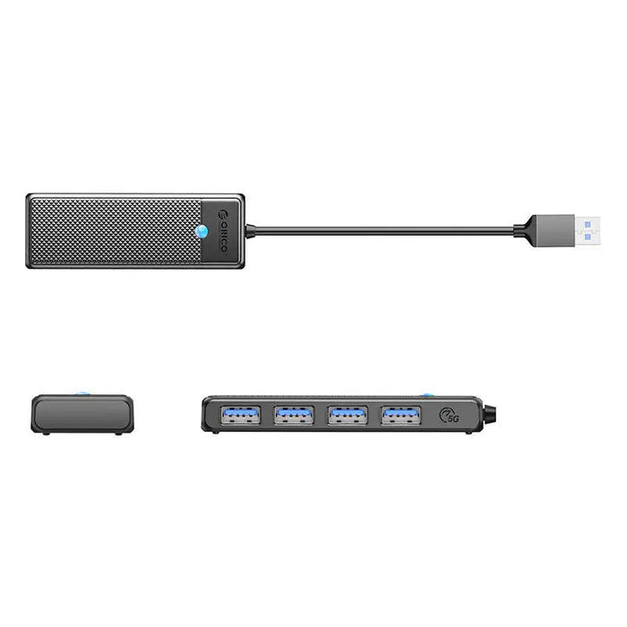 Orico Hub USB-A to 4xUSB-A 3.0 - black - Hubs<<<IT Accessories<<<InnproXML