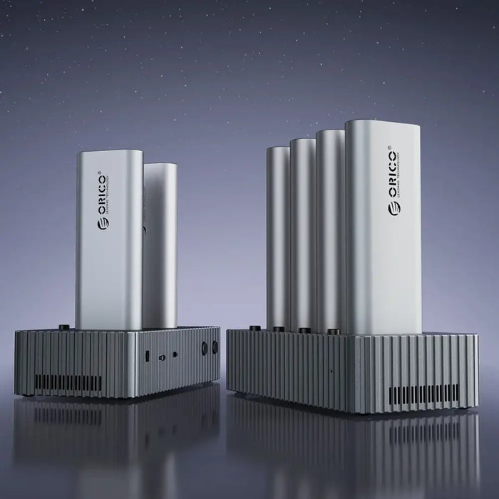 Orico IT48N-C 4-Disk Docking Station with M.2 NVME Clone Function - Gray - Disk adapters<<<HurtelXML