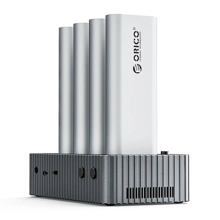 Orico IT48N-C 4-Disk Docking Station with M.2 NVME Clone Function - Gray - Disk adapters<<<HurtelXML