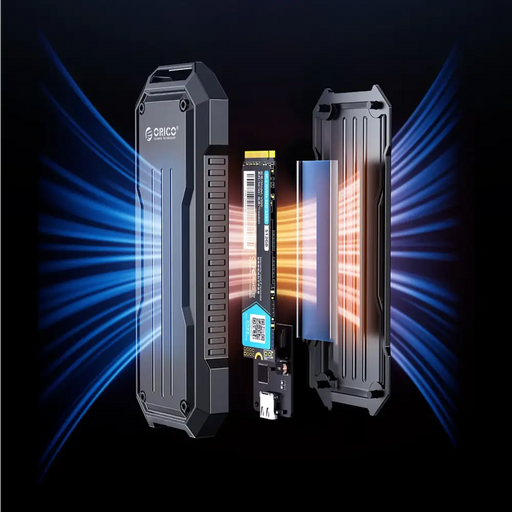 Orico OXS2C3-G2 M.2 NVMe/SATA SSD USB-C 3.2 Tactical Reinforced Disk Caddy - Gray - Disk adapters<<<HurtelXML