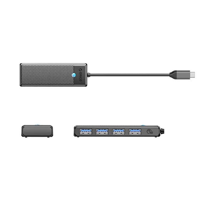 Orico PAPW4A-C3 USB-A Hub Docking Station 4x USB-A 3.0 - Black - USB hubs<<<HurtelXML