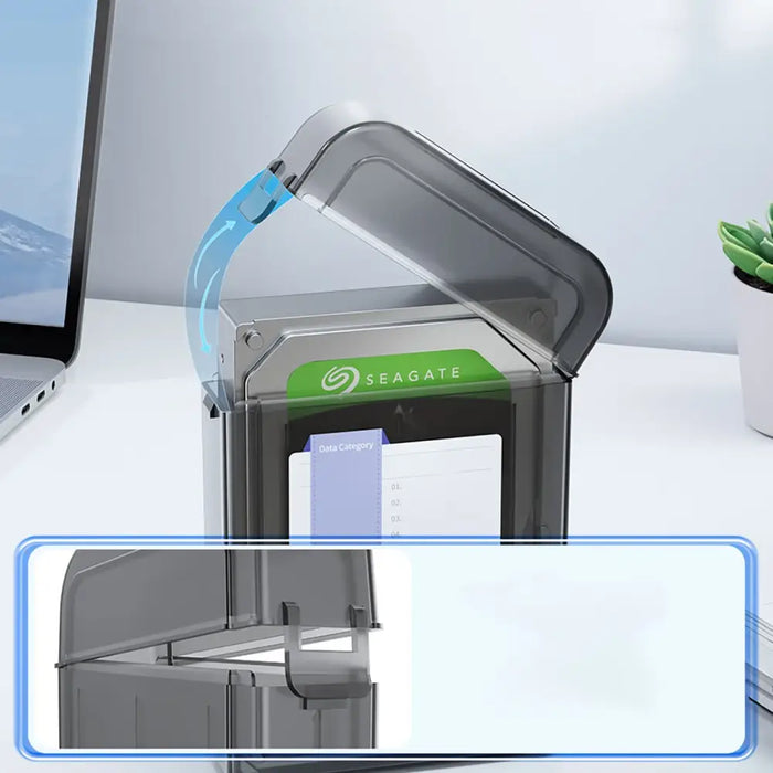 Orico PPH-25 protective case 2.5’’ disk box - semi-transparent gray - Disk cases and accessories<<<HurtelXML