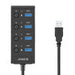 Orico USB 3.0. Hub with switches 4x USB (black) - Hubs<<<IT Accessories<<<InnproXML