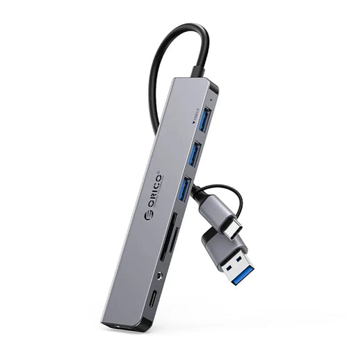 Orico YSA8-U3 USB-A/USB-C Hub Docking Station 3x USB-A 2.0 + 1x USB-A 3.0 + 1x USB-C 2.0 + 1x 3.5mm Audio + 2x TF&SD