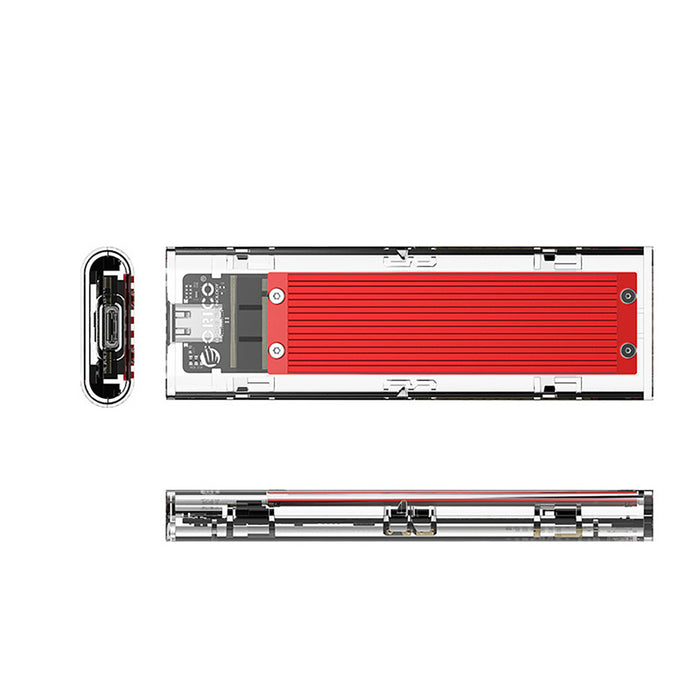 Orico TCM2-C3 M.2 NVME to USB-C 10Gb/s Disk Drive - Red