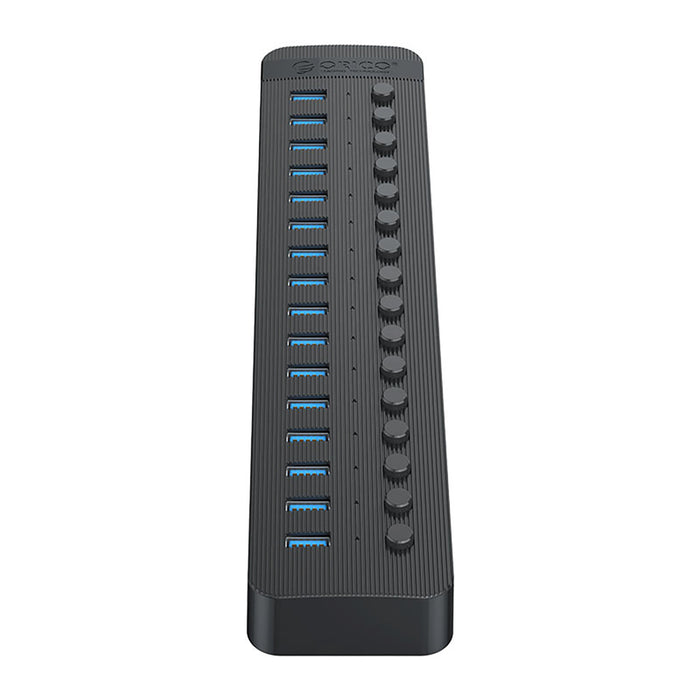 Orico CT2U3-16AB 16x USB-A 3.0 Hub with Switches - Black