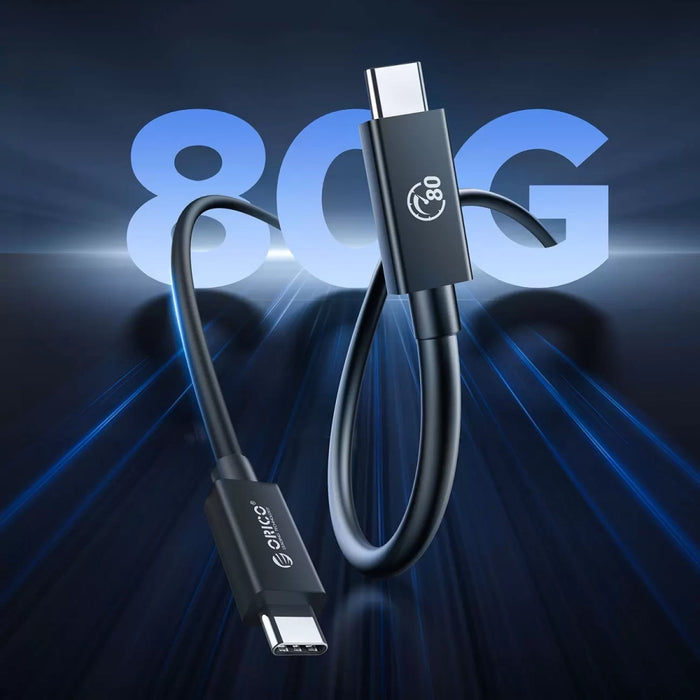 Orico USB4 Thunderbolt 5 Cable 80Gbps 240W USB-C to USB-C 1.5m - Black