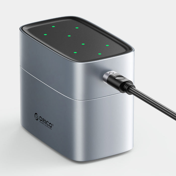 Orico EV8 AA Lithium Battery Charger with Storage Function - Silver