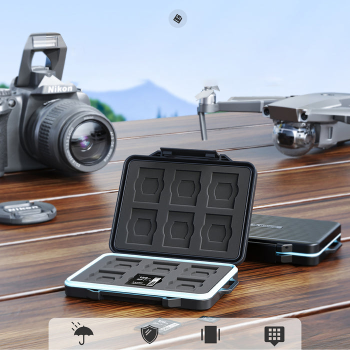 Orico PHCD Case for Memory Cards and Data Media Black 2.5" SSD 2.5" HDD M.2 SSD SD Micro SD CompactFlash Card Readers - Black
