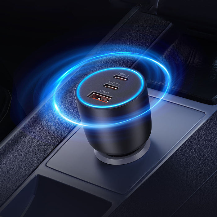 Orico PowerLink 165W USB-A + 2x USB-C Car Charger - Black