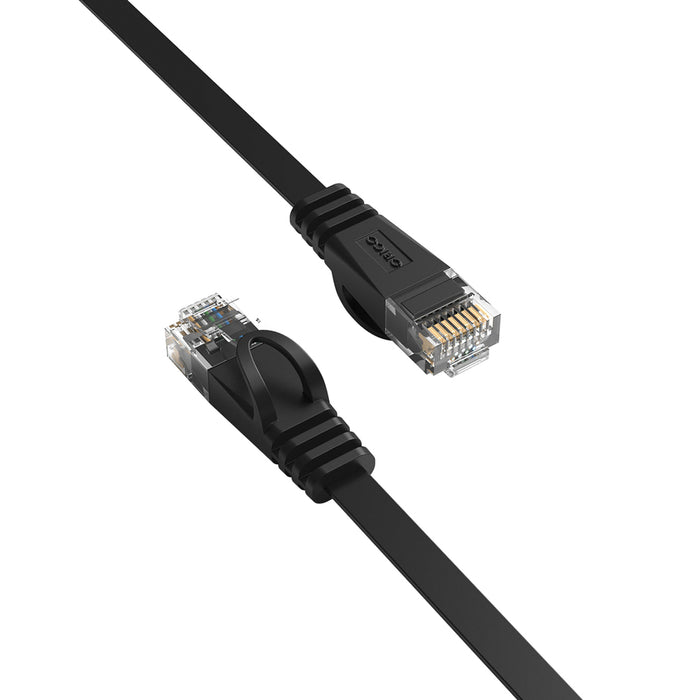 Orico PUG-C7B CAT7 10Gbps RJ45 Ethernet Network Cable Internet LAN Flat 2m - Black