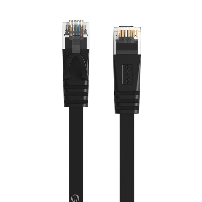 Orico PUG-C7B CAT7 10Gbps RJ45 Ethernet Network Cable Internet LAN Flat 5m - Black