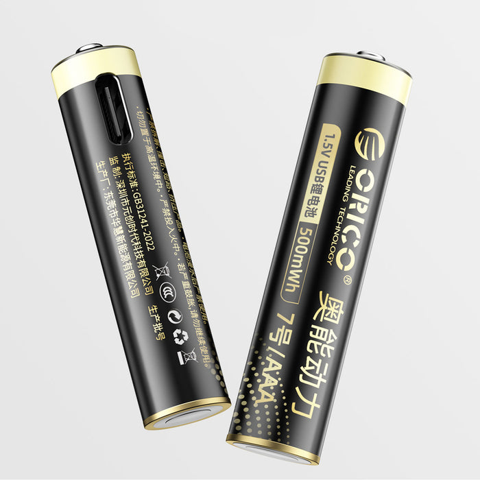 Orico Ener-G EG7C lithium battery 1.5V 500mWh AAA USB-C rechargeable battery 4 pcs.