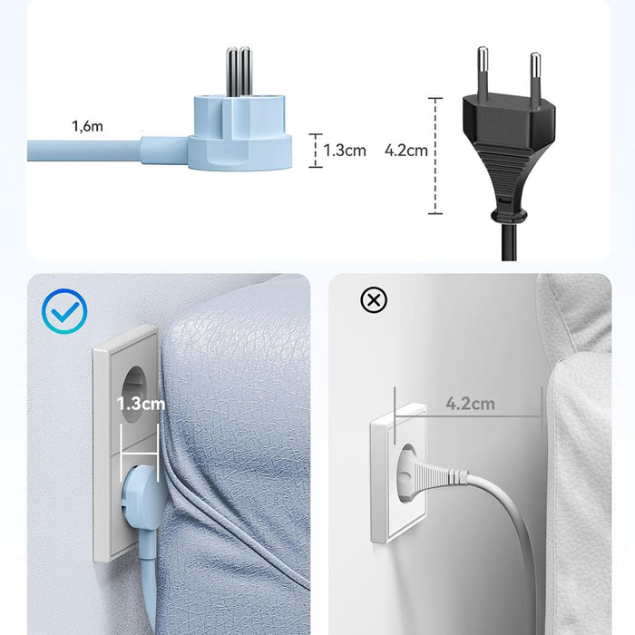 Orico PDC25 25W 6in1 Power Strip 2x AC + 2x USB-A + 2x USB-C - Blue