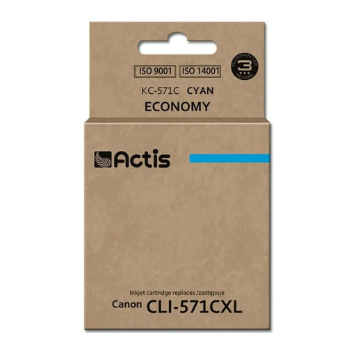 Original Ink Cartridge Actis KC-571C White Cyan - Оригинални Касети с Мастило<<<Електроника Периферни и резервни