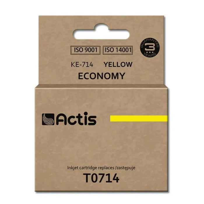 Original Ink Cartridge Actis KE-714 Yellow - Оригинални Касети с Мастило<<<Електроника Периферни и резервни