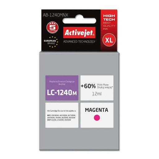 Original Ink Cartridge Activejet AB-1240MNX Magenta - Оригинални Касети с Мастило<<<Електроника Периферни и резервни