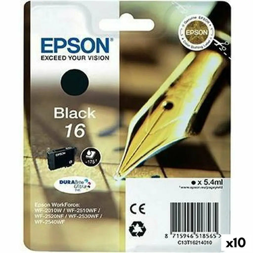 Original Ink Cartridge Epson Black (10 Units) - Електроника Периферни и резервни части<<<Компютри|