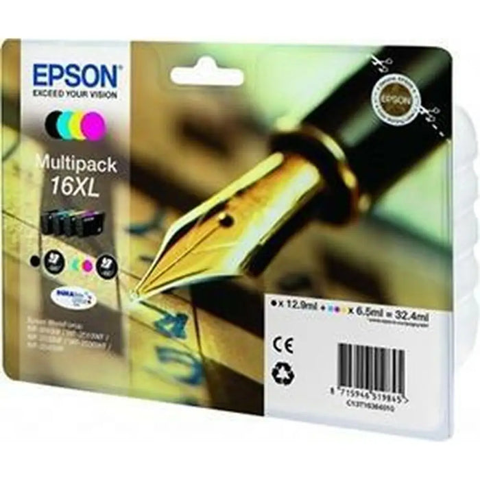 Original Ink Cartridge Epson DURABRITE ULTRA INK - Nº16XL Black/Cyan/Magenta/Yellow (8 Units) - Електроника Периферни и