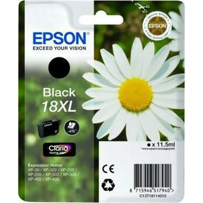 Original Ink Cartridge Epson Nº18XL Black (10 Units) (1 Unit) - Електроника Периферни и резервни части<<<Компютри|
