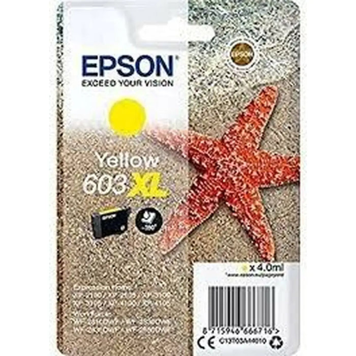 Original Ink Cartridge Epson XP-2100 3100 4100 WF-2830DWF 2850DWF Yellow (10 Units) - Електроника Периферни и резервни