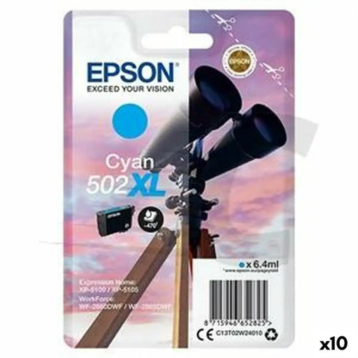 Original Ink Cartridge Epson XP-5100 5105 WF2860DWF 2865DWF Cyan (10 Units) - Електроника Периферни и резервни