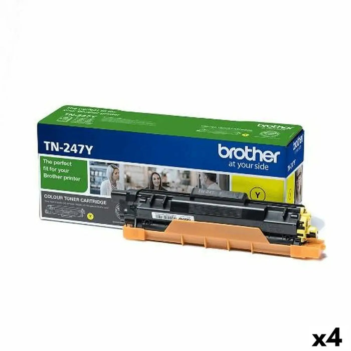 Original Toner Brother HLL-3210CW 3230CDW 3270CDW / DCPL-3510CDW 3550CDW / MFCL-3710CW 3750CDW 3770CDW Yellow (4 Units)