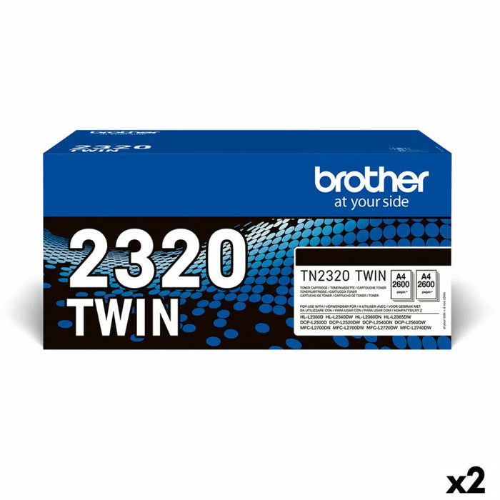 Original Toner Brother L2300D/L2340DW/L2360DN/L2365DW/L2500/L2700 Black (2 Units) - Електроника Периферни и резервни