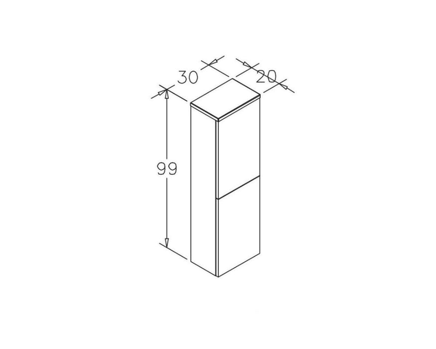 WALL COLUMN KNIDOS 30 CM ORKA LEGNANO