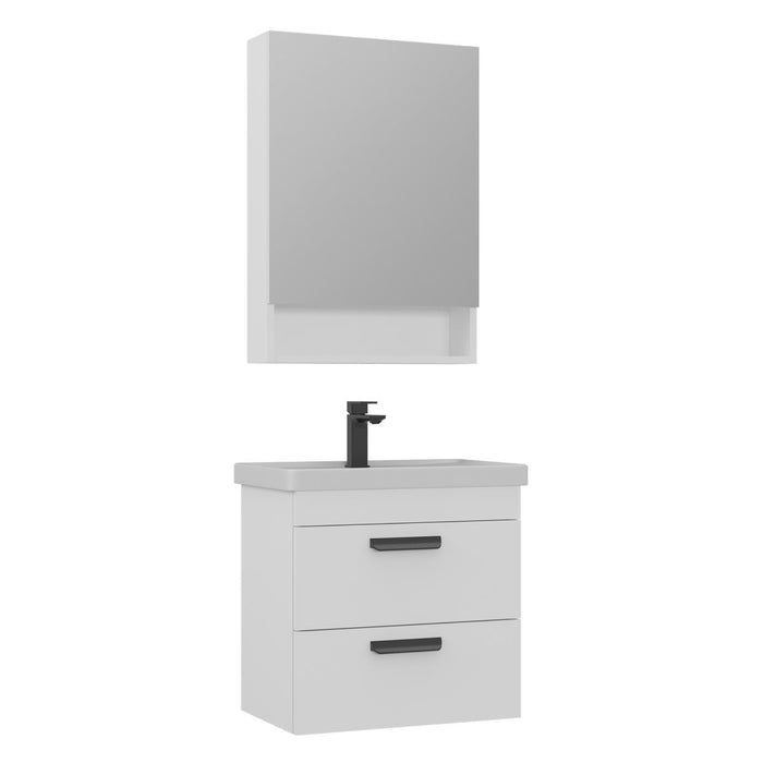 LOWER CABINET WITH SINK NOVA 60 CM WHITE ORKA