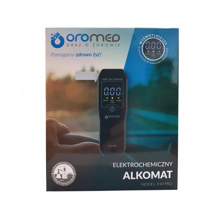 Oromed ALK_ORO-X10 PRO alcohol tester - 4% 0.05% Black - BreathalyzersEIA-ALK<<<Electronics