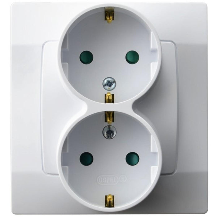 CONTACT DOUBLE SHUKO 16A WHITE KARO