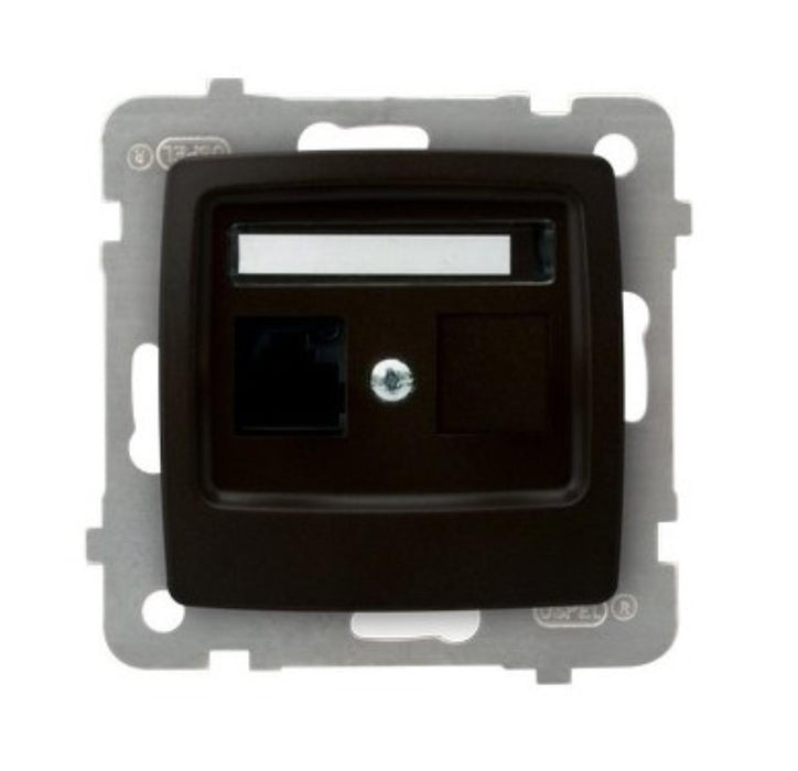 SOCKET RJ45 CAT.5 CHOCOLATE KARO