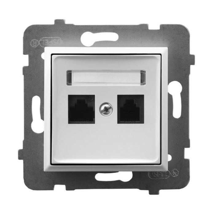 SOCKET RJ45 WHITE