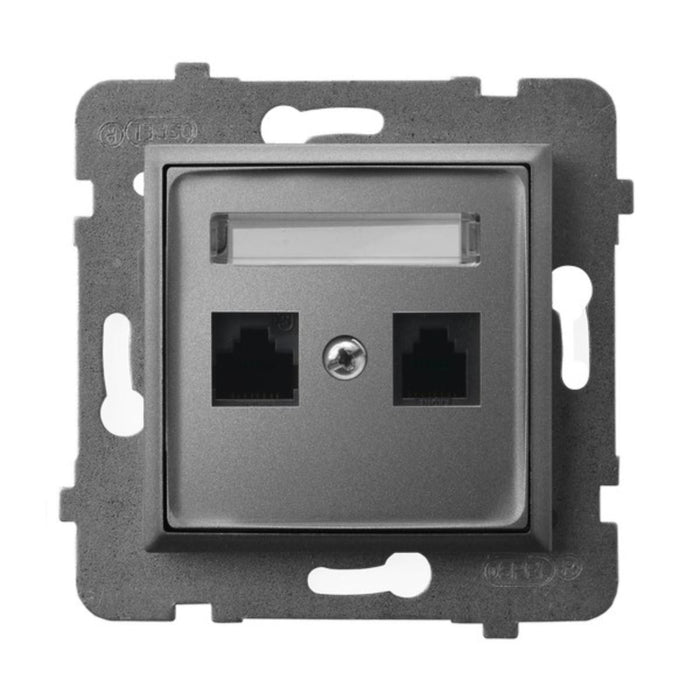 SOCKET RJ45 GRAY MAT