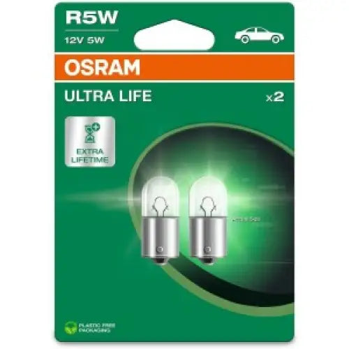 OSRAM ULTRALIFE AUX R5W 5W 12V CARTON BLISTER X2 PCS - АВТОАКСЕСОАРИ<<<MaxCar