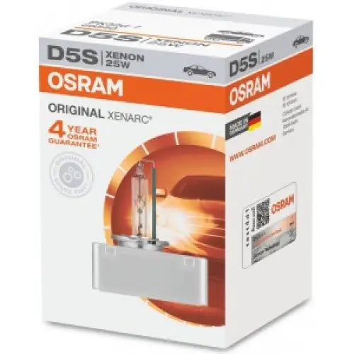 OSRAM XENARC STANDARD - NO GUARANTEE D5S 4500K 25W 42V CARTON BOX 1 PCS - АВТОАКСЕСОАРИ<<<MaxCar&&&КРУШКИ И