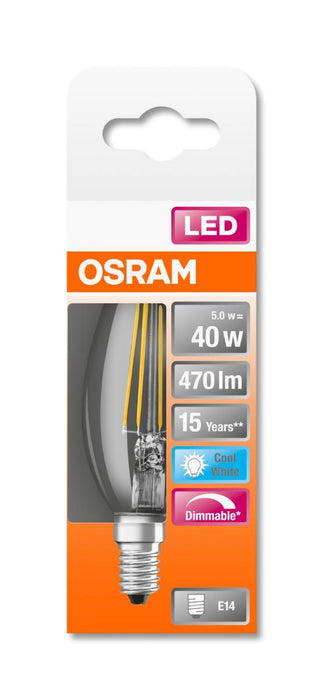 LED LAMP CLB40 FIL 4000K E14 SMOKE. 470LM