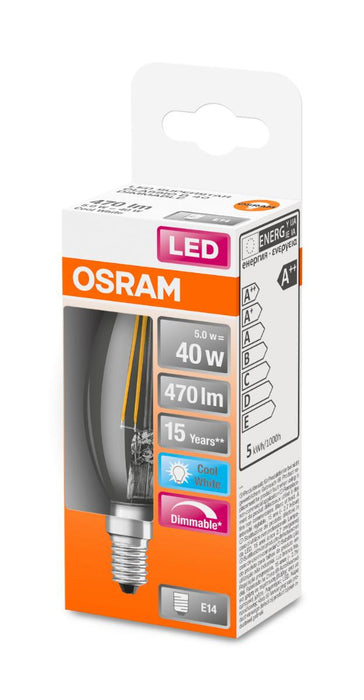 LED LAMP CLB40 FIL 4000K E14 SMOKE. 470LM
