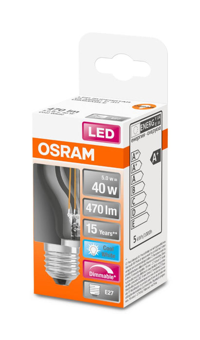 LED LAMP CLP40 FIL 4000K E27 SMOKE. 470LM