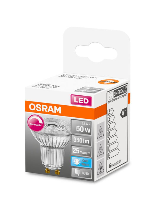 LED LAMP SPOT 4000K GU10 SMOKE. 350LM