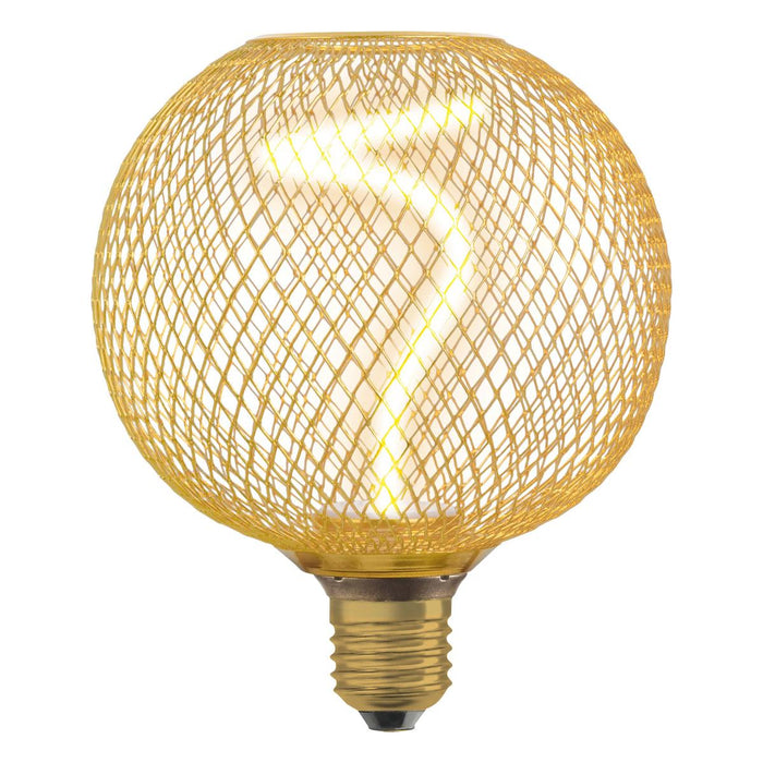 LED LAMP GLOBE FIL TW18 E27 1800K GOLD