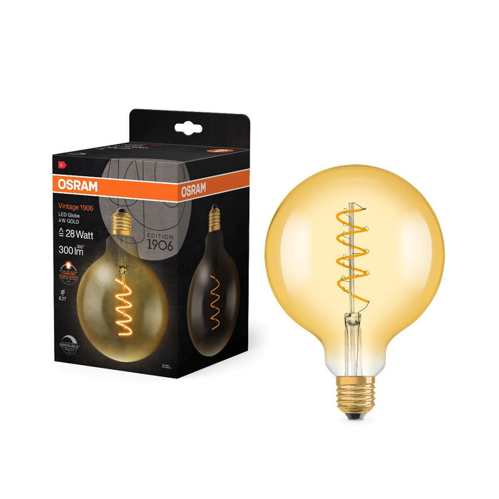 LED LAMP VINTAGE GLOBE125 GOLD28DIM E27