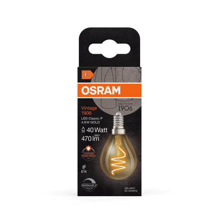 LED LAMP VINTAGE PEARL GOLD40 DIM E14