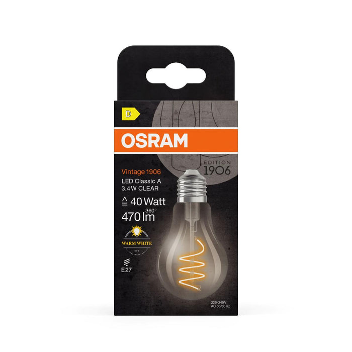 LED LAMP VINTAGE CLA60 CLEAR DIM E27