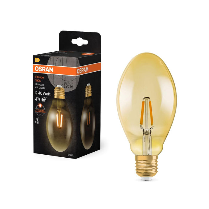 LED LAMP VINTAGE 1906 LED CL OVAL GOLD40 4W/824 E27 LEDVANCE