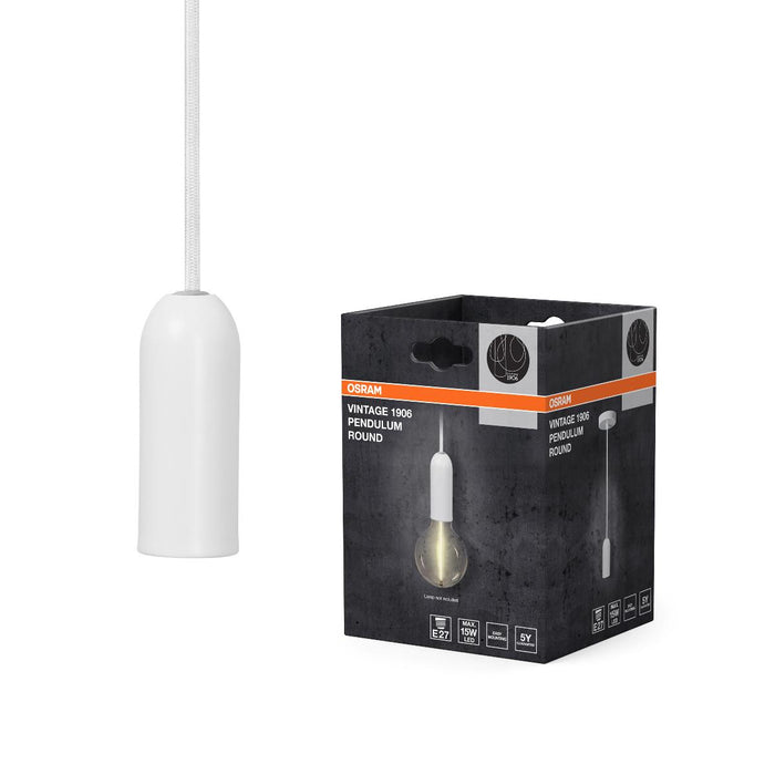 PENDULUM ROUND WHITE E27