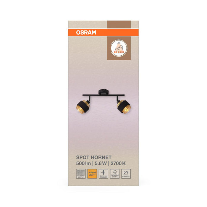 SPOTLIGHT HORNET 2XE14 INCLUDED OSRAM LAMP