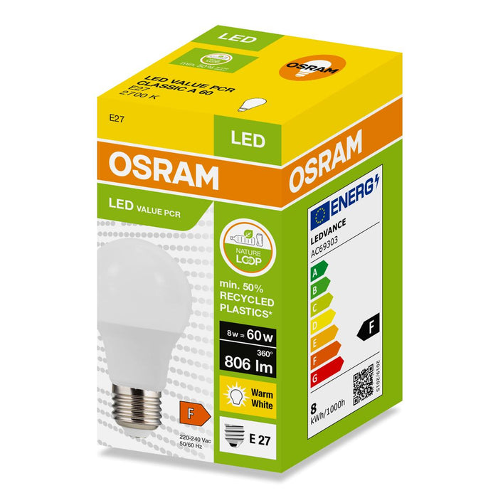 LED LAMP PCR CLA60 806lm/827 E27 LEDVANCE