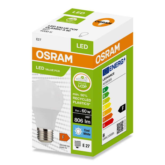 LED LAMP GO GREEN CLA60 4000K 806LM E27